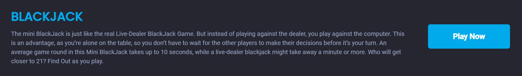 Blackjack MyStake Joacă acum