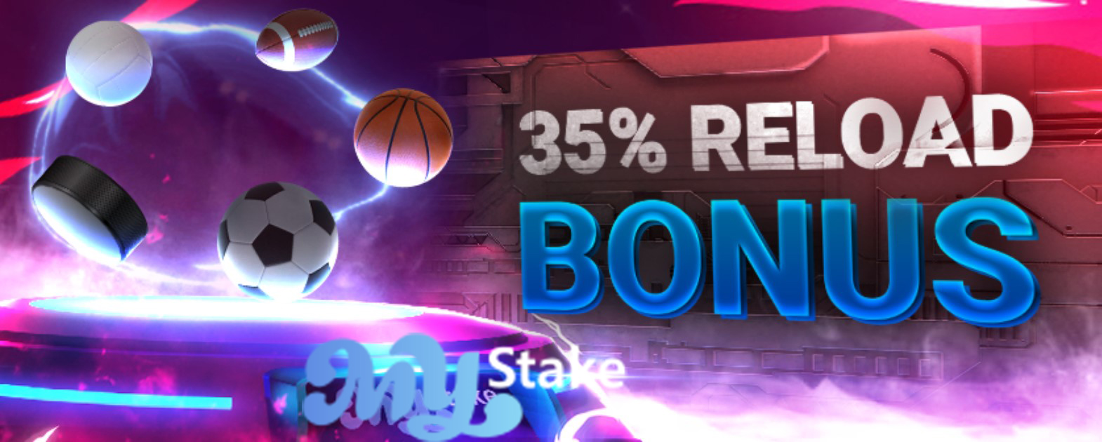 Bonus k dobíjení MyStake 35%