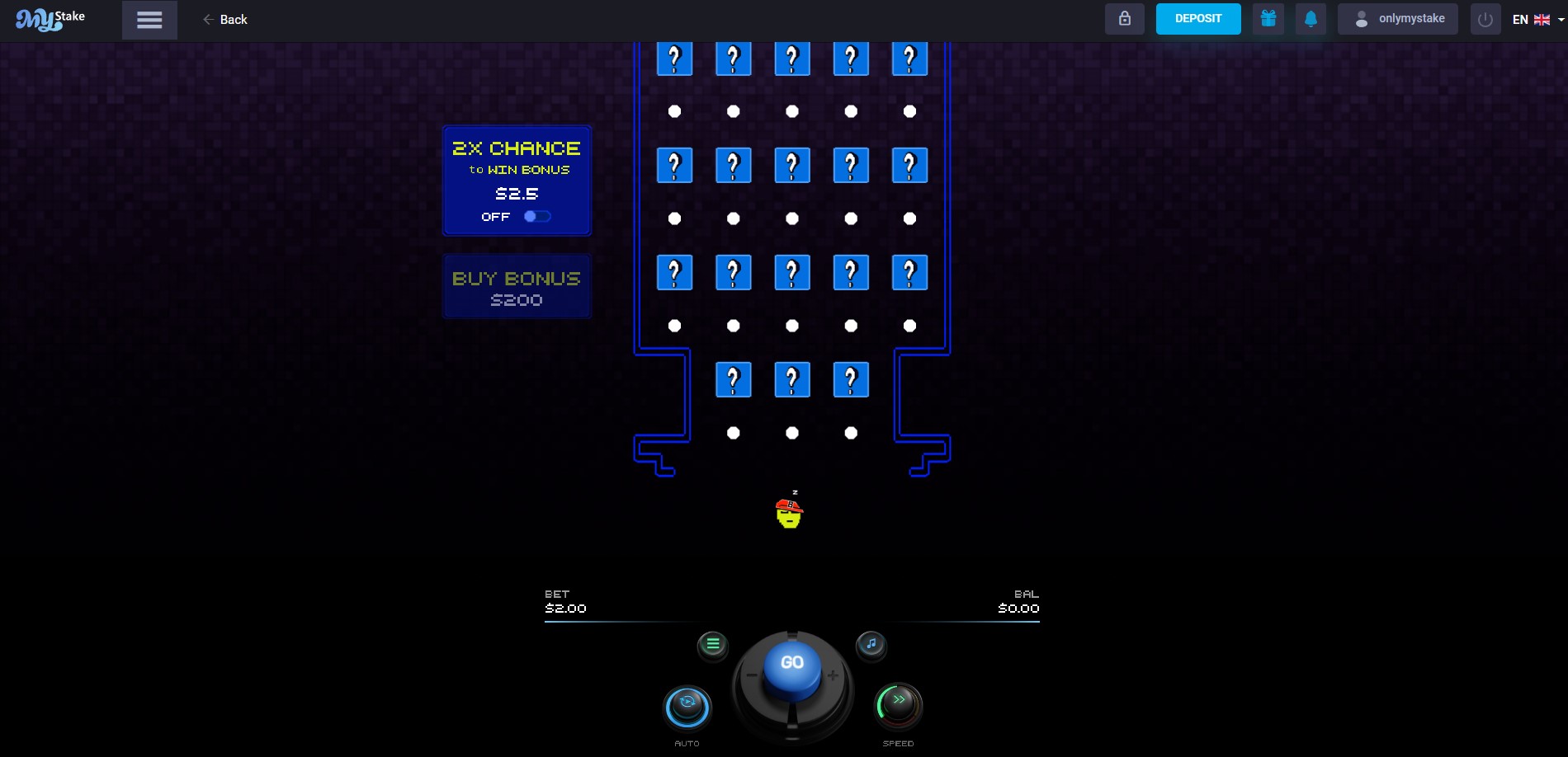 Interface de jogo 8BITMAN